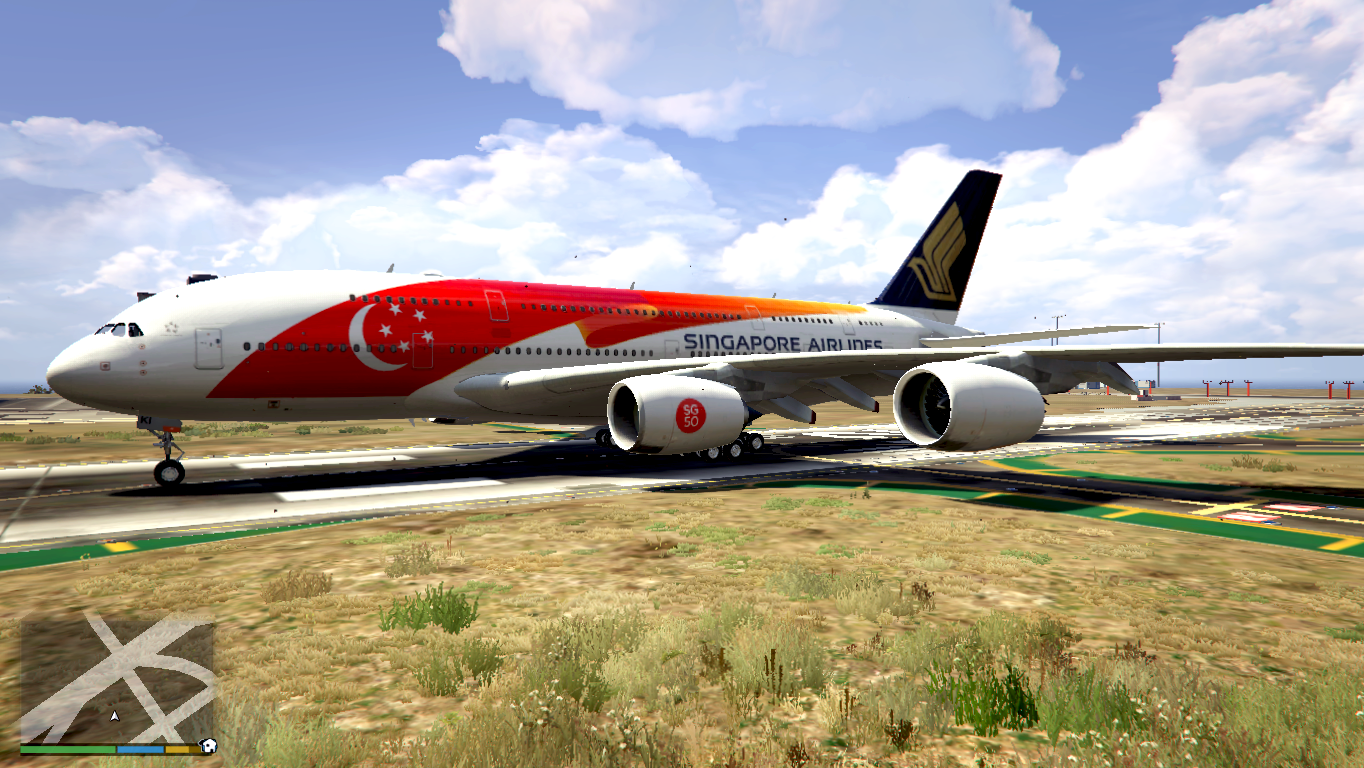 Singapore Airlines SG50 A380-800 - GTA5-Mods.com